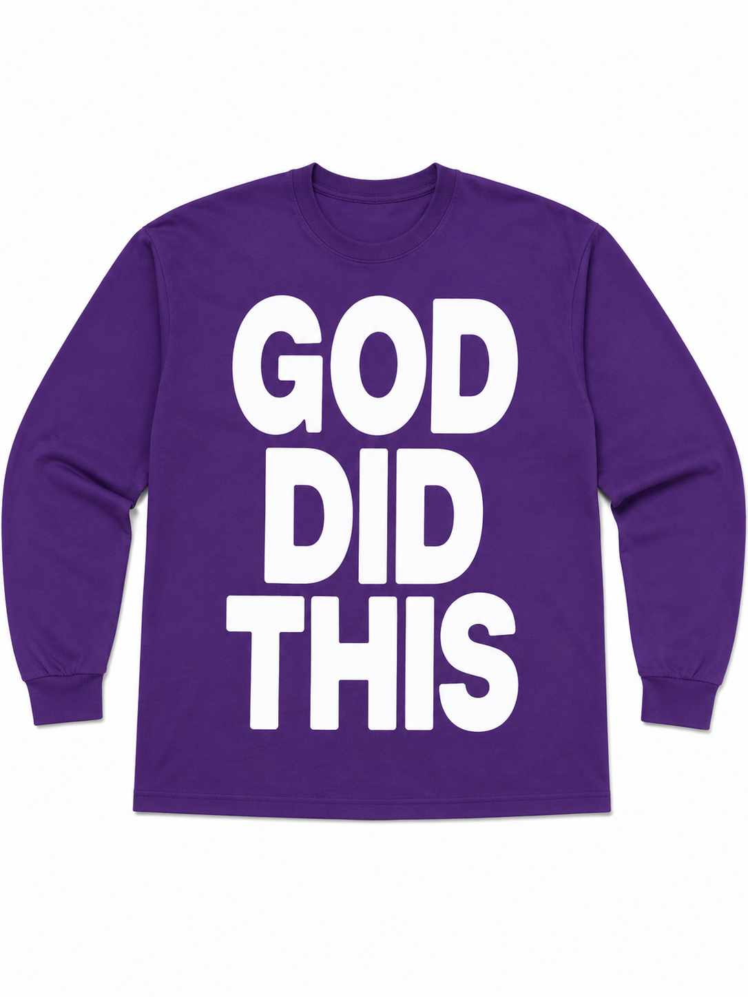 God Did This long sleeve tee - purple